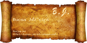 Bucsa Jácint névjegykártya